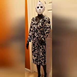 CHAPS XL Dress NWOT Black & White with 3/4 sleeves rn41381